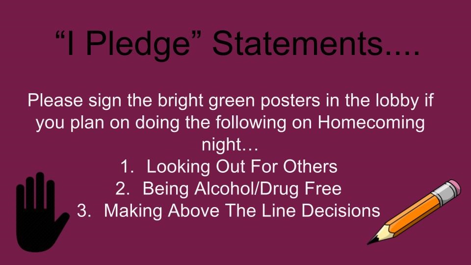 I pledge statement image